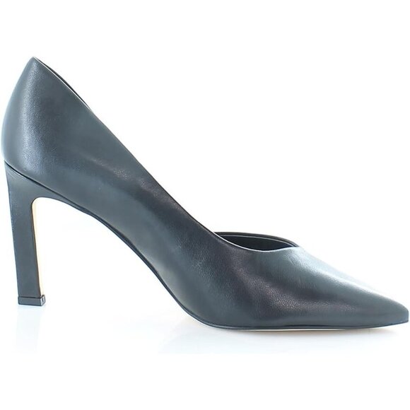 Franco Sarto Sarto Womens Sherry Pointed Toe D'Orsay Pump Black Leather 10 M NIB - Picture 2 of 7